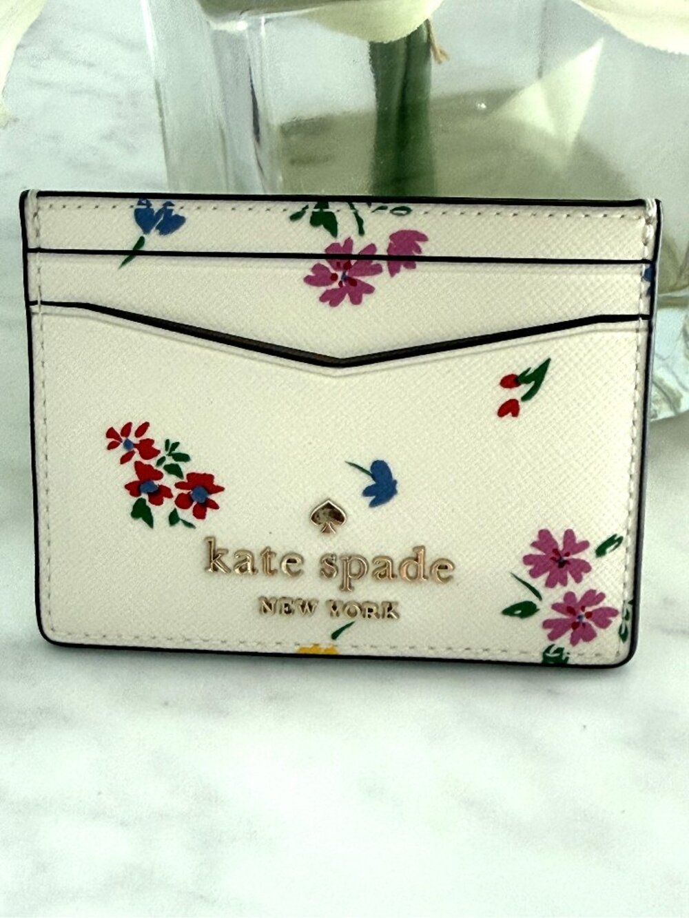 KATE SPADE Staci Garden Bouquet Boxed Small Card Holder - Picture 4 of 10